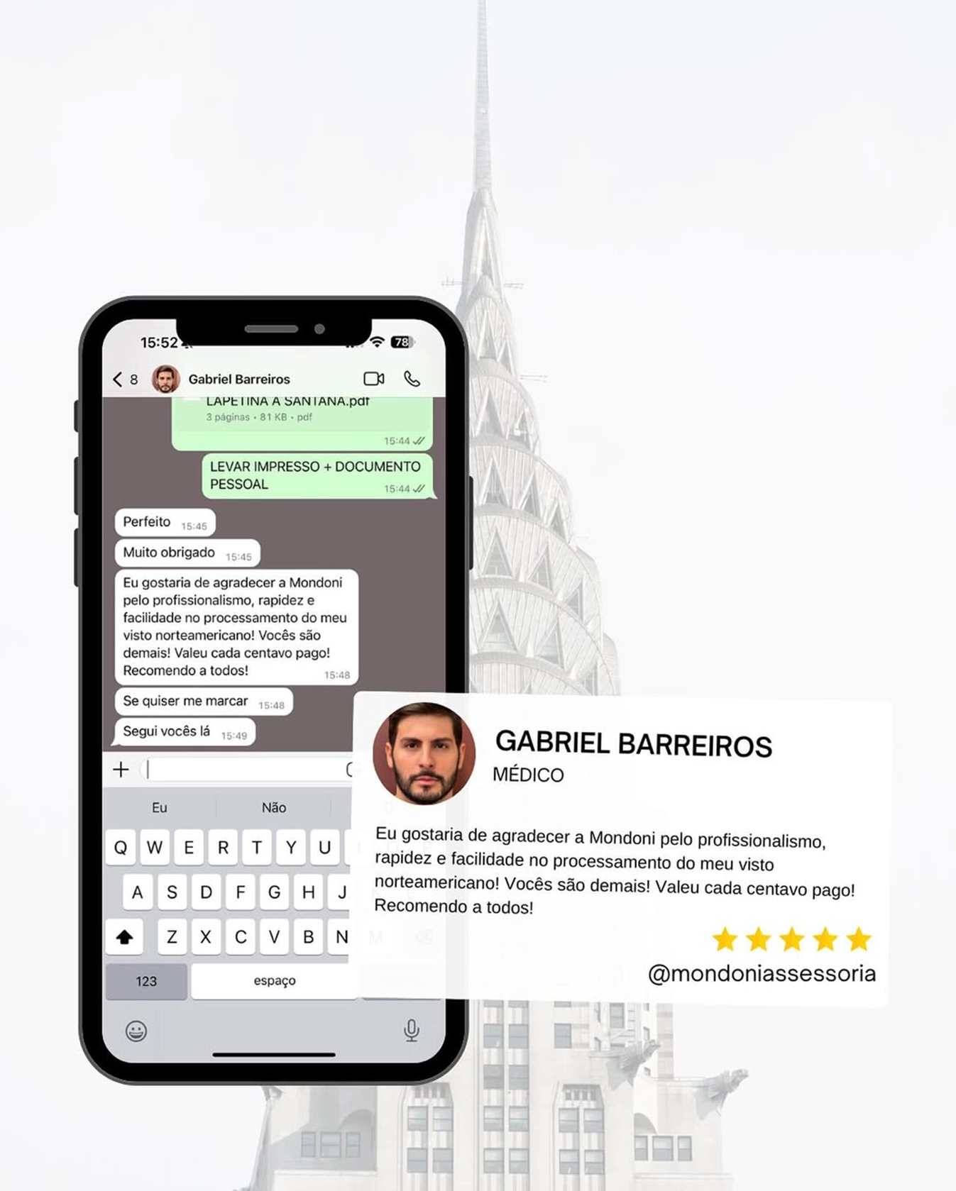 DEPOIMENTO 8 - MONDONI ASSESSORIA